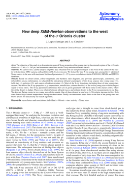 New Deep XMM-Newton Observations to the West of the Σ Orionis Cluster