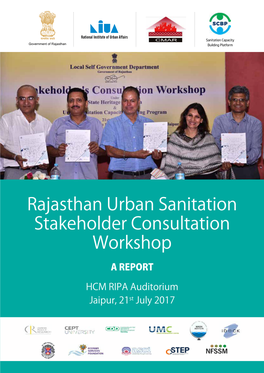 Rajasthan Urban Sanitation Stakeholder Consultation Workshop