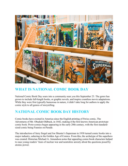 What Is National Comic Book Day