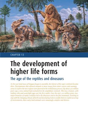 The Development of Higher Life Forms the Age of the Reptiles and Dinosaurs