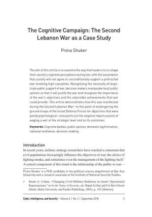 The Second Lebanon War As a Case Study