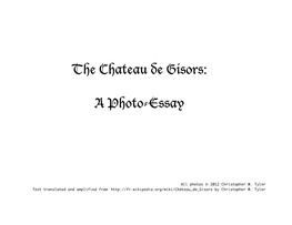 The Chateau De Gisors