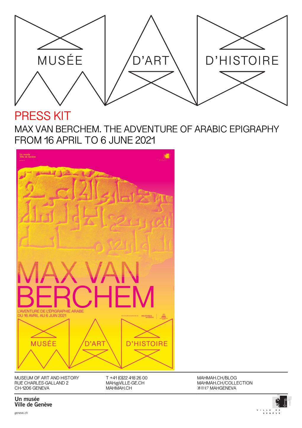 Press Kit Max Van Berchem