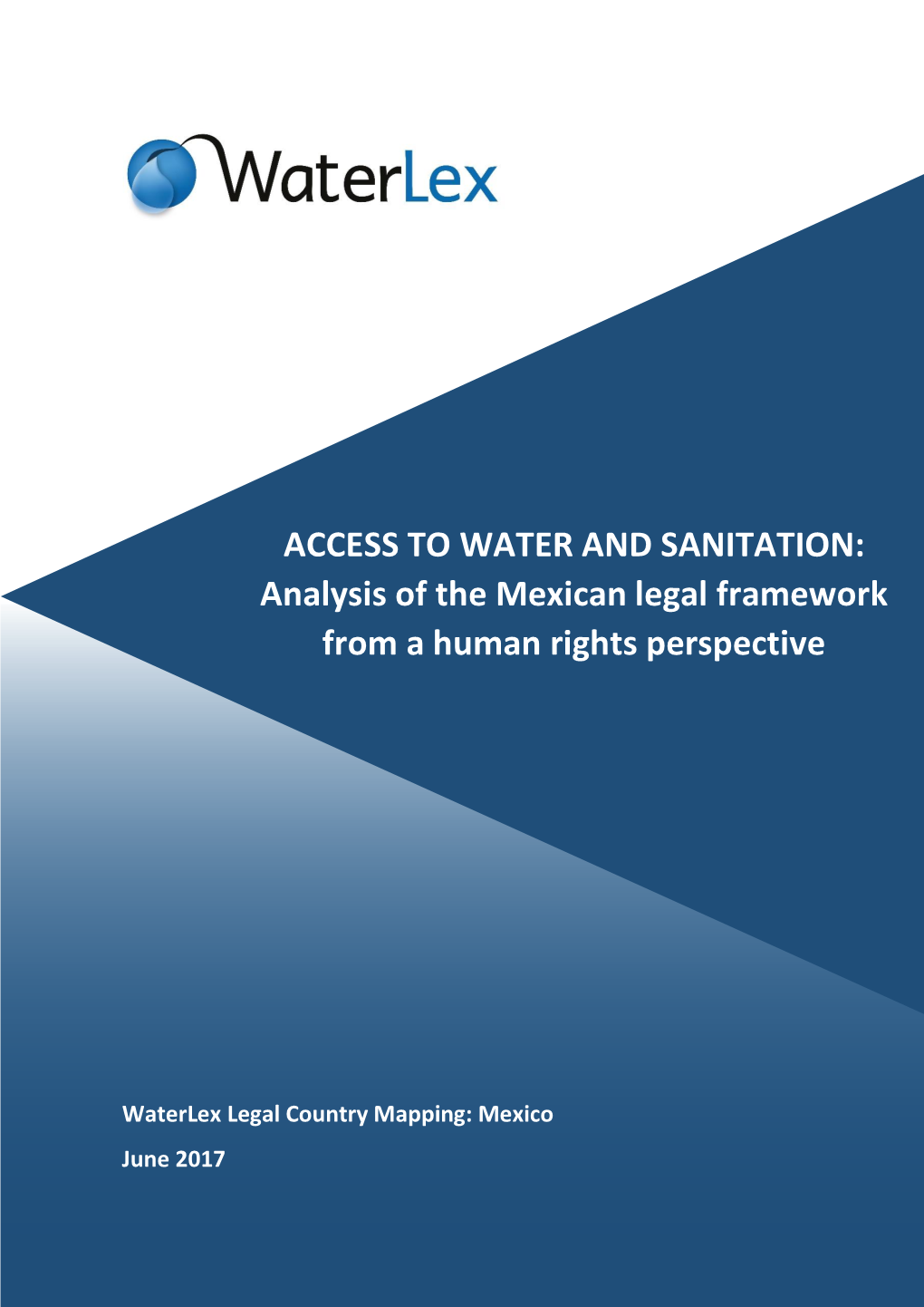 Access to Water and Sanitation-Analysis of the Mexican