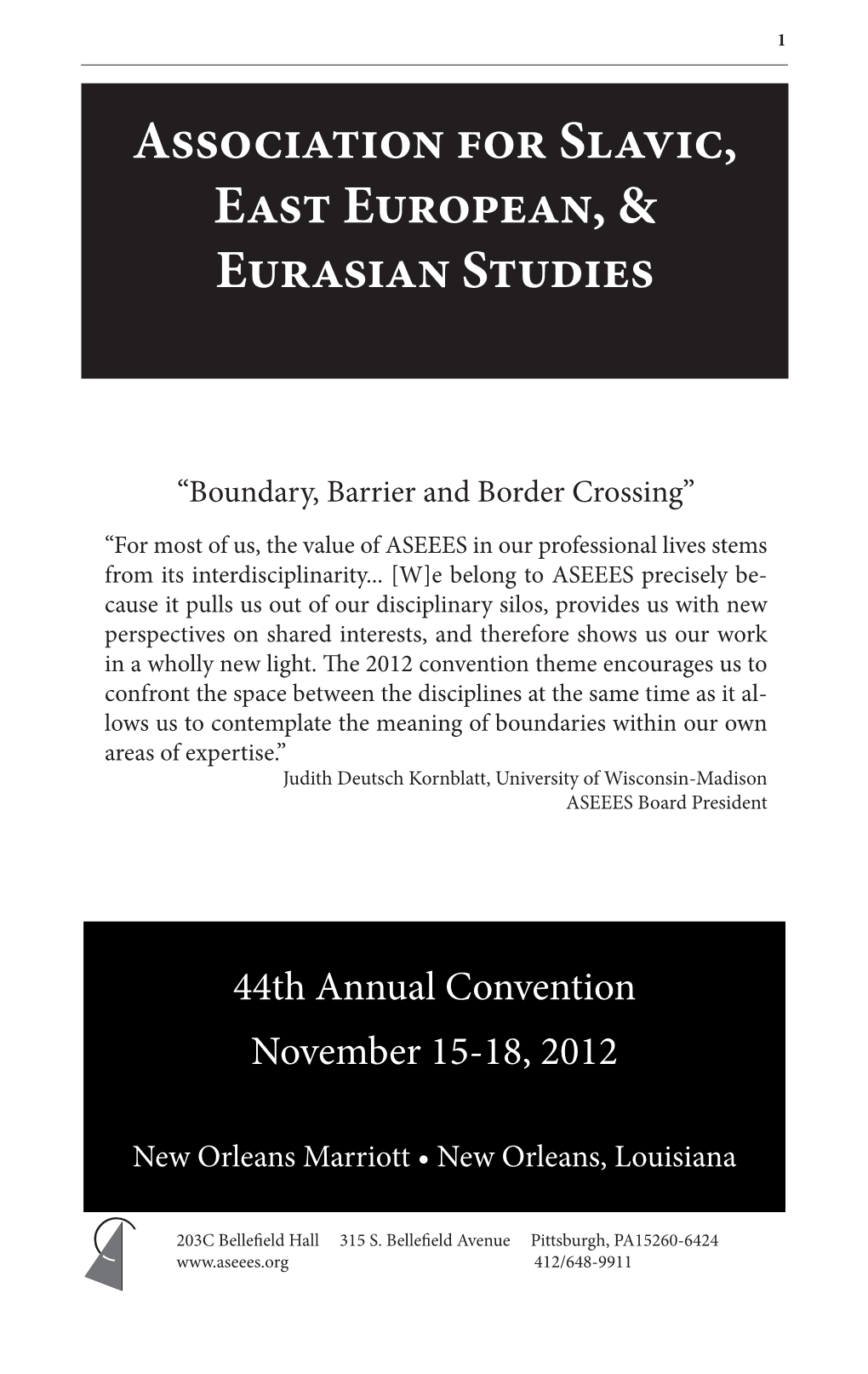 Association for Slavic, East European, & Eurasian Studies