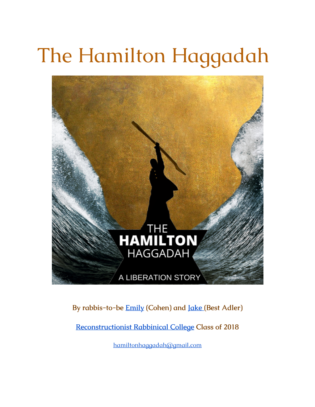 The Hamilton Haggadah