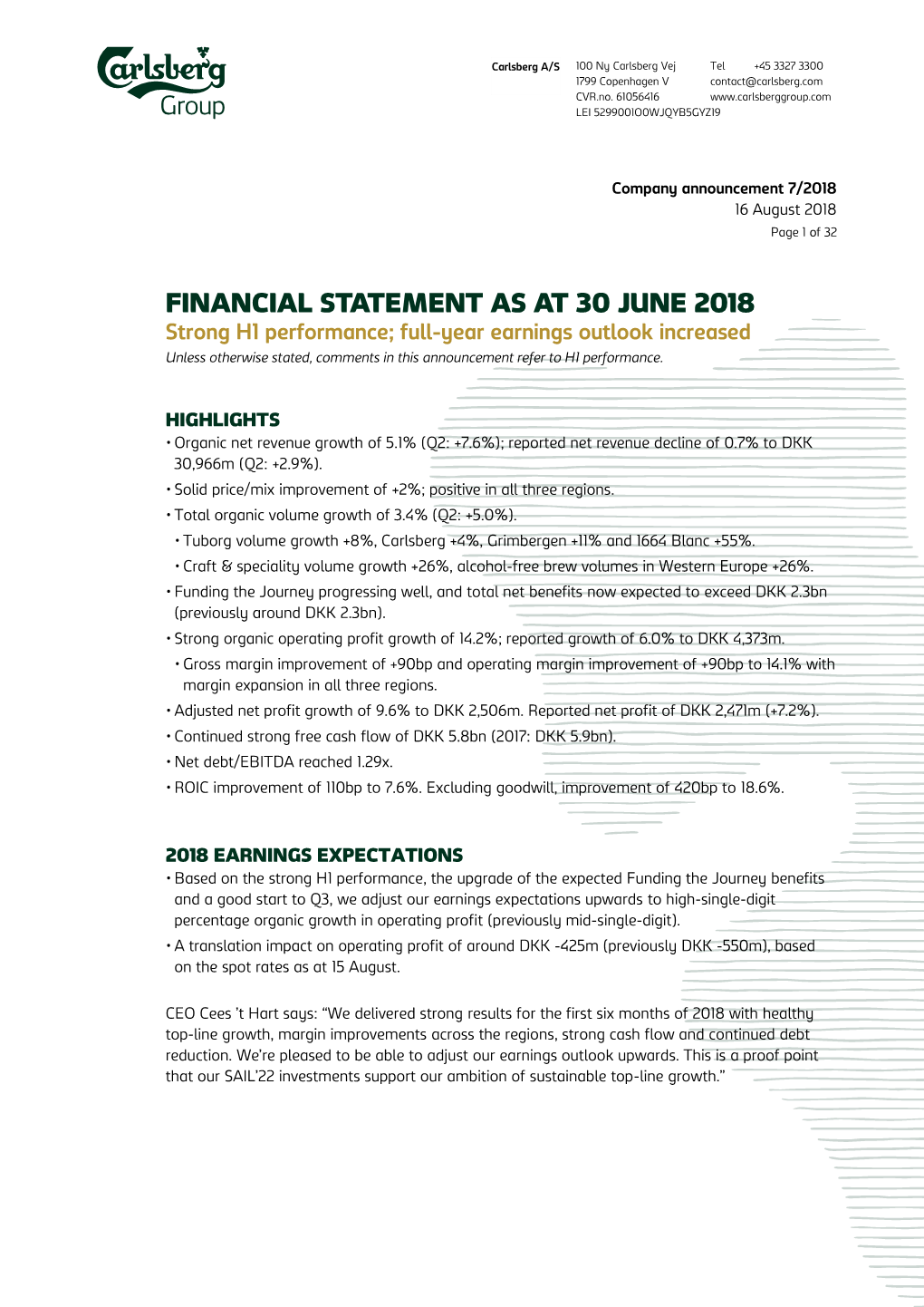 H1 2018 Interim Financial Statement