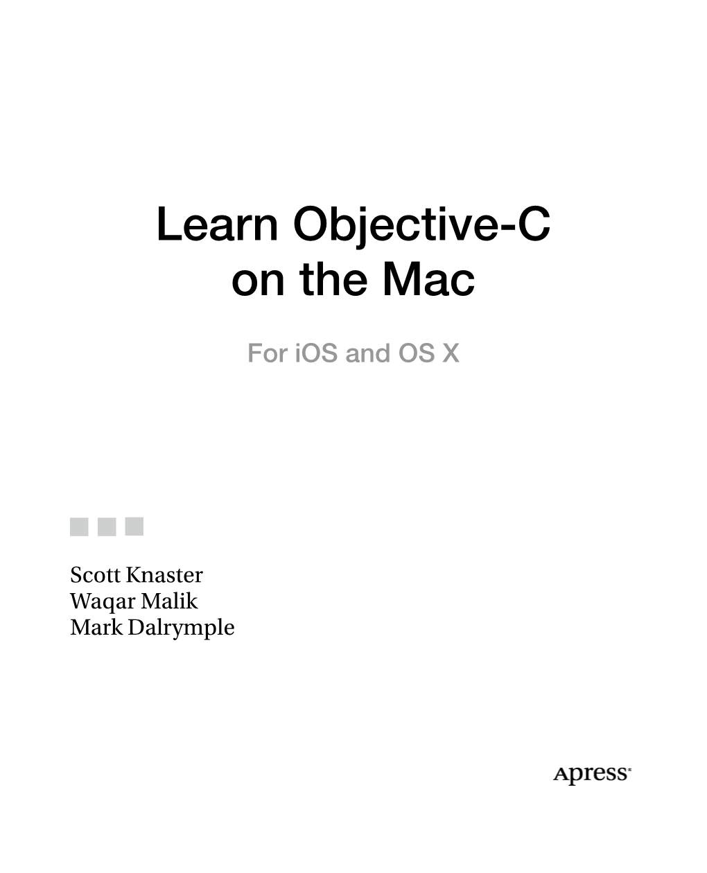 Learn Objective-C on the Mac