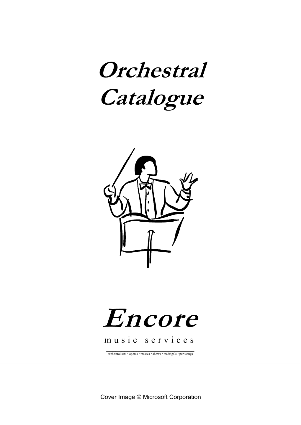 Orchestral Catalogue