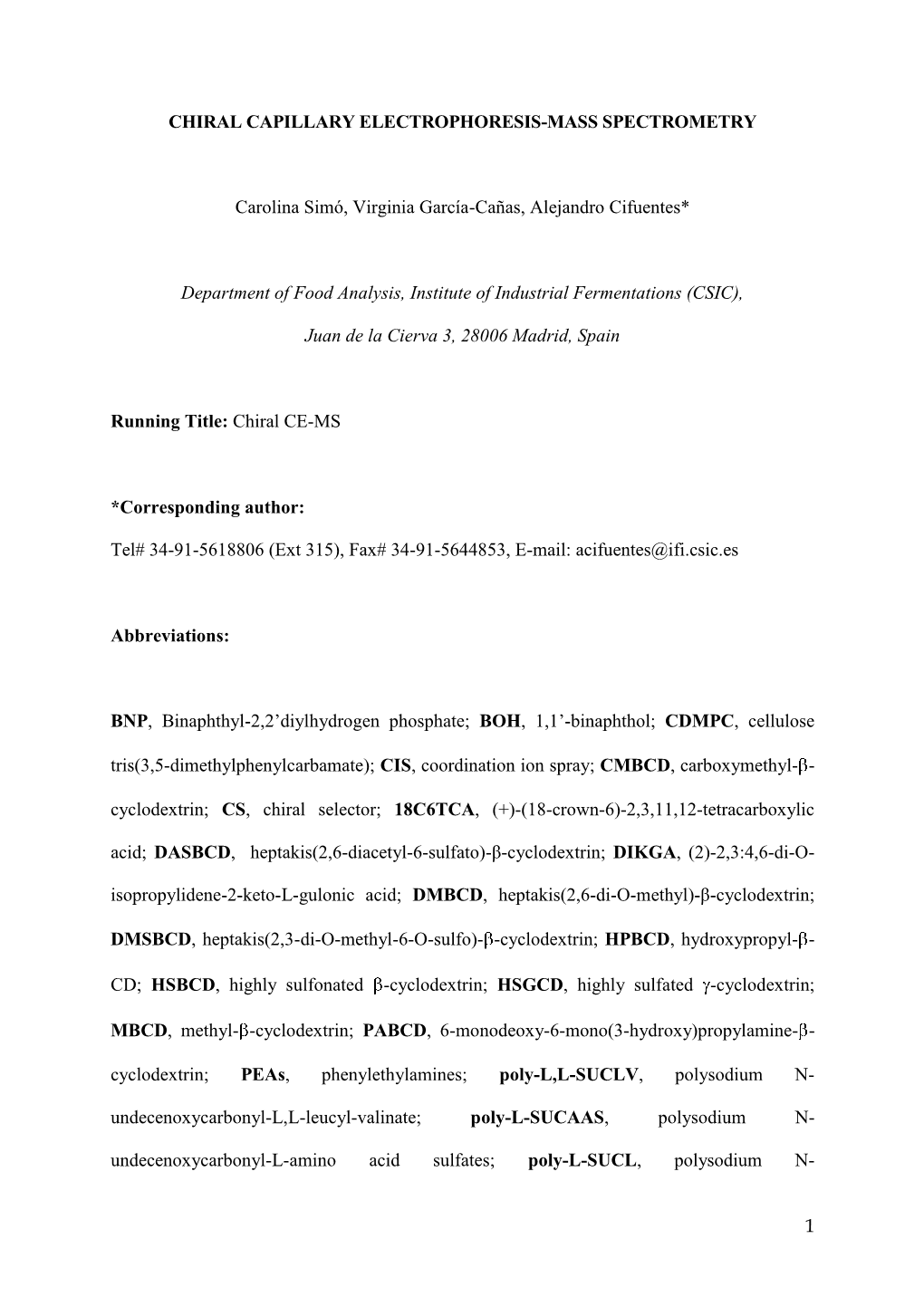 Simulation and Optimization of Peptides Separation by Capillary Electrophoresis with Uv and Mass Spectrometry Detectors