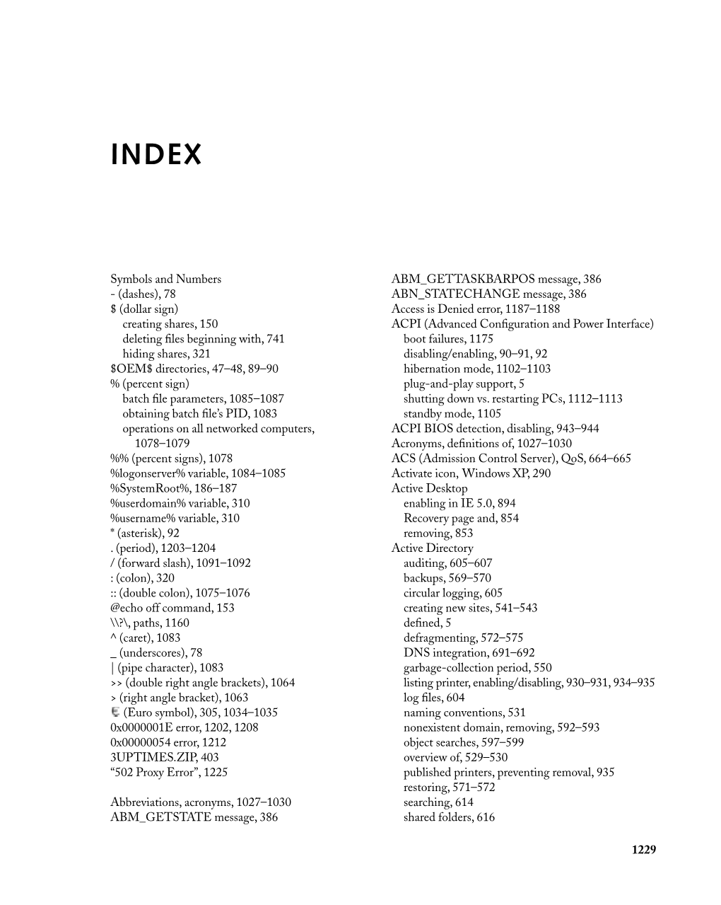 Symbols and Numbers