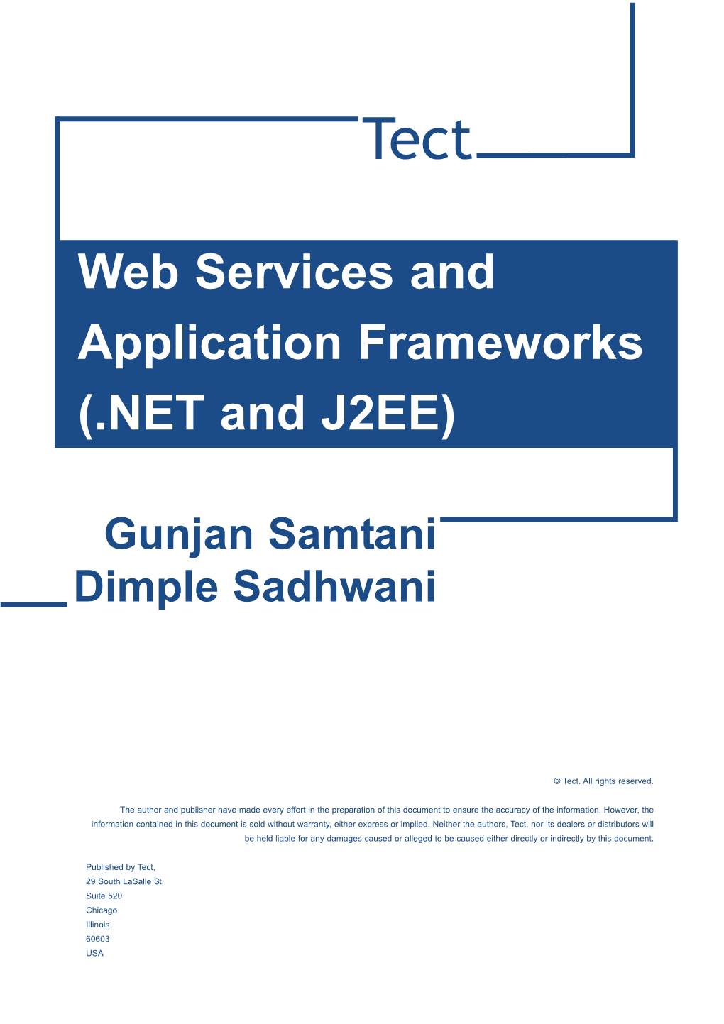 Application Frameworks (.NET and J2EE)