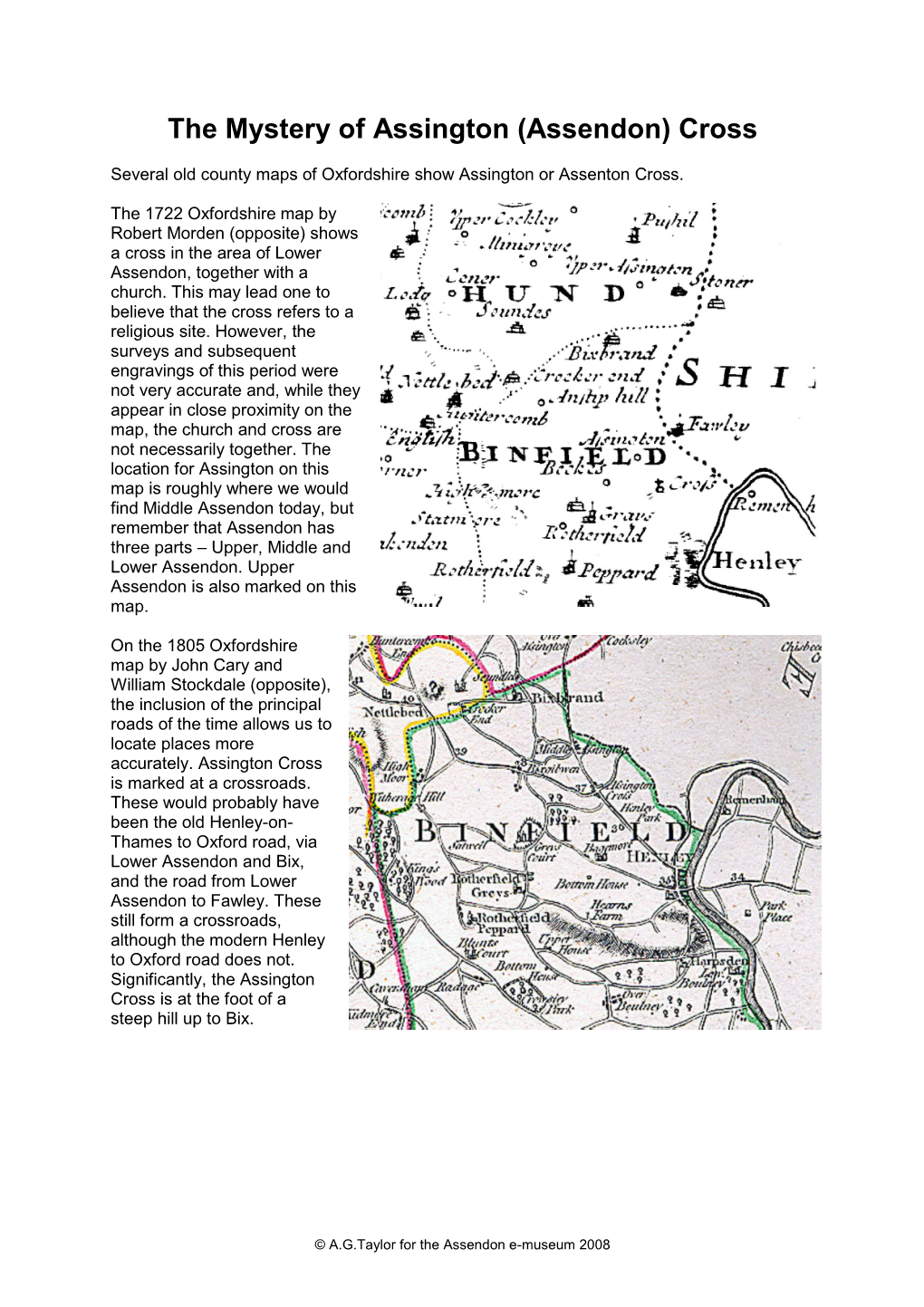 The Mystery of Assington (Assendon) Cross