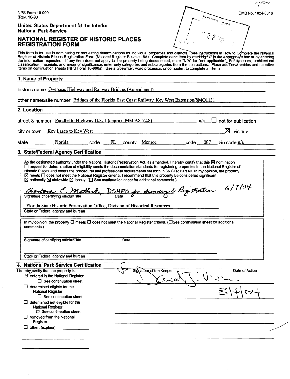 NATIONAL REGISTER of HISTORIC PLACES REGISTRATION FORM This Form Is for Use in Nominating Or Requesting Determinations for Individual Properties and Districts