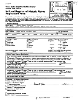 National Register of Historic Places Continuation Sheet