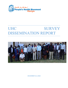 Uhc Survey Dissemination Report