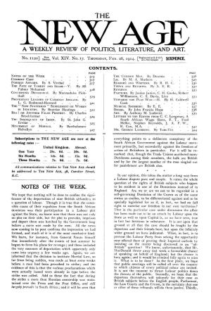 New Age, Vol.14, No.17, Feb.26, 1914