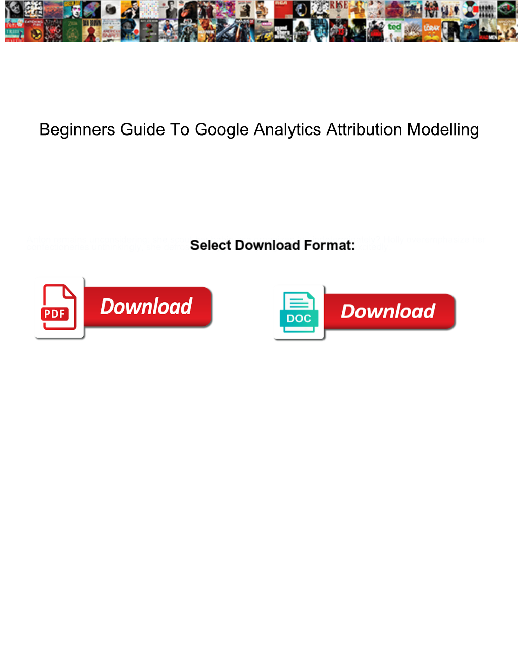 Beginners Guide to Google Analytics Attribution Modelling