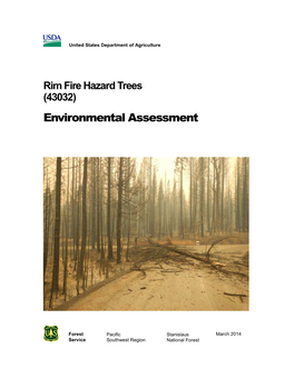 Rim Fire Hazard Trees (43032) Environmental Assessment