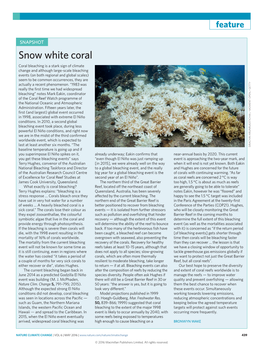 Snapshot: Snow White Coral