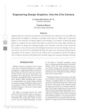 Engineering Design Graphics: Into the 21St Century