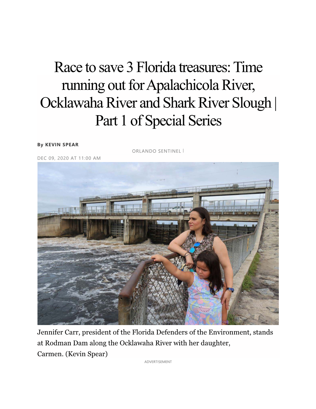 Race to Save 3 Florida Treasures: Time Running out for Apalachicola River, Ocklawaha River and Shark River Slough | Part 1 of Special Series