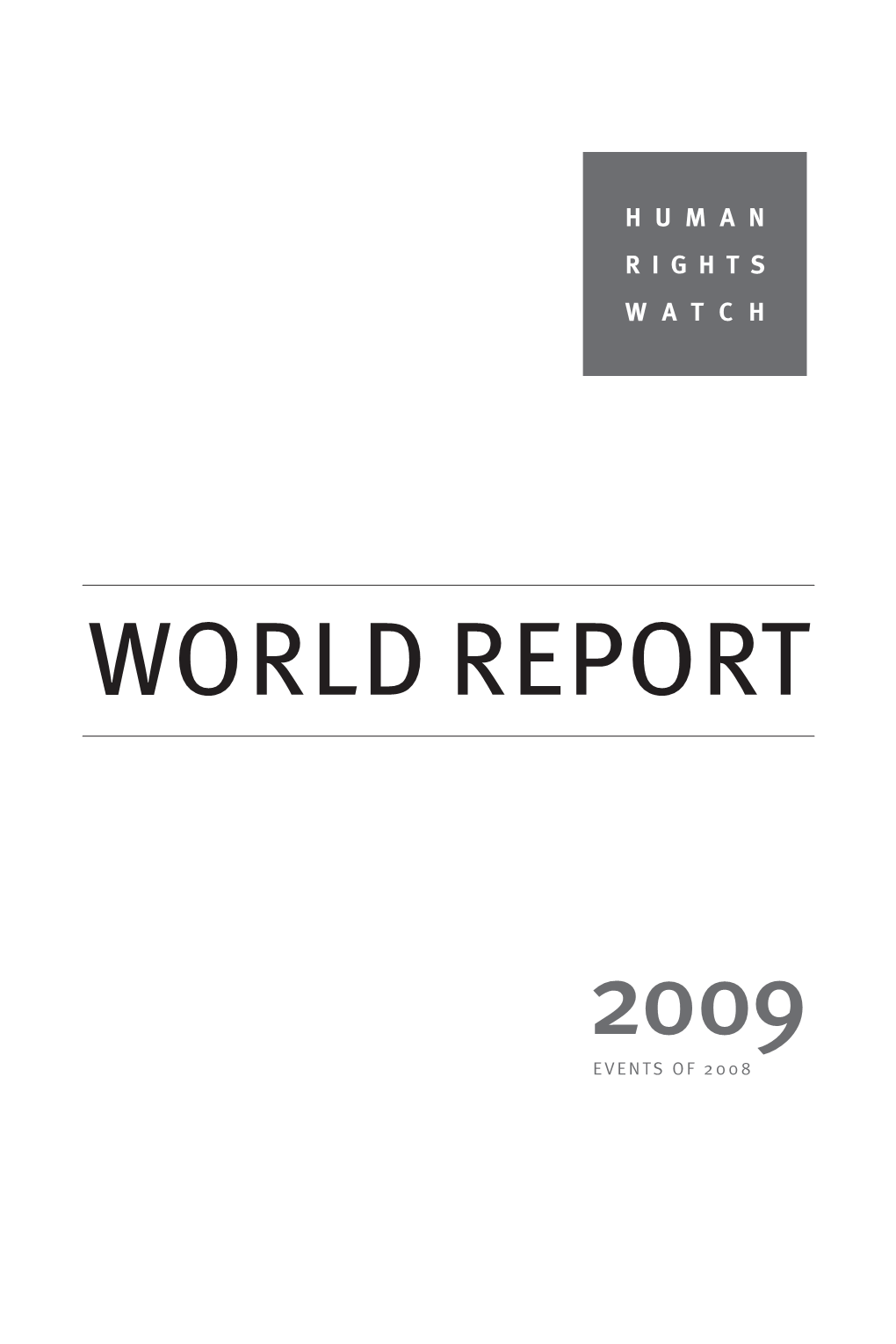 World Report 2009 Book