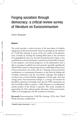 Forging Socialism Through Democracy 27