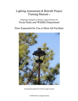 Lighting Assessment Volunteer Training Manual V2 R3