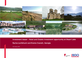 Hotel and Chalets Investment Opportunity at Shaori Lake Racha