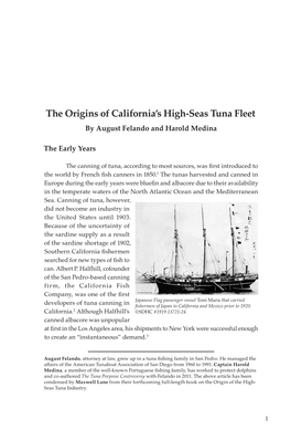 The Origins of California's High-Seas Tuna Fleet