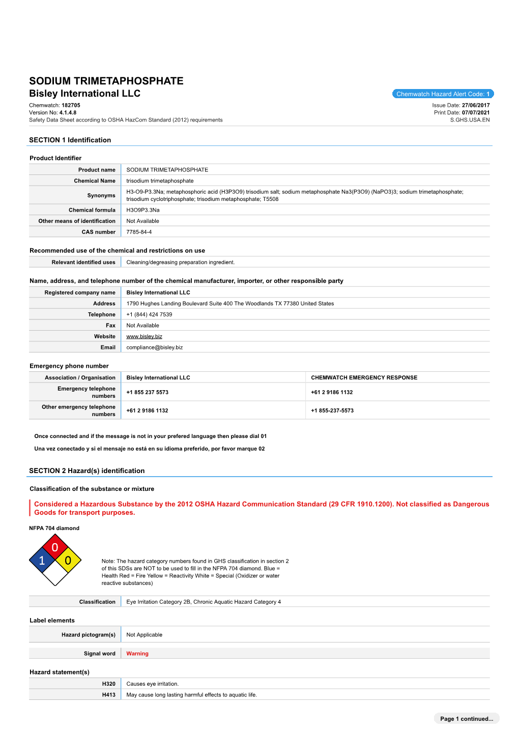 Sodium Trimetaphosphate