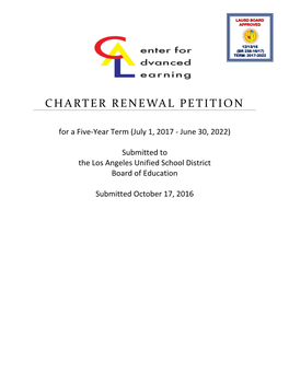 Charter Renewal Petition
