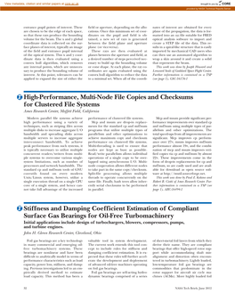 High-Performance, Multi-Node File Copies and Checksums for Clustered File Systems Stiffness and Damping Coefficient Estimation O