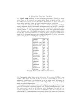 Molecular Genetics:DNA