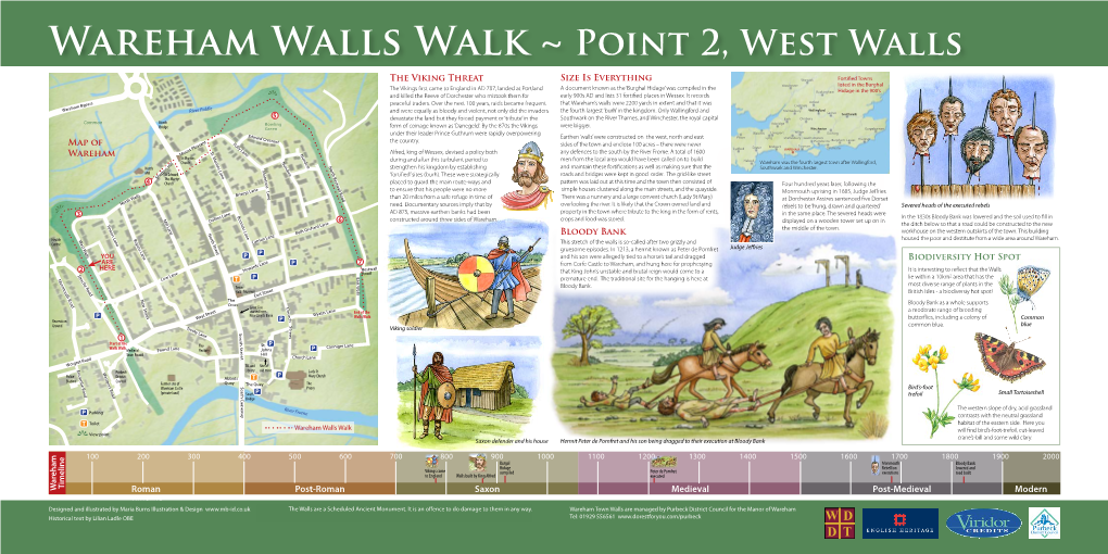 Wareham Walls Walk ~ Point 2, West Walls