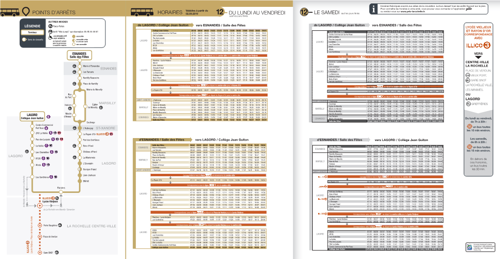 Accès Aux Horaires De La Ligne 12