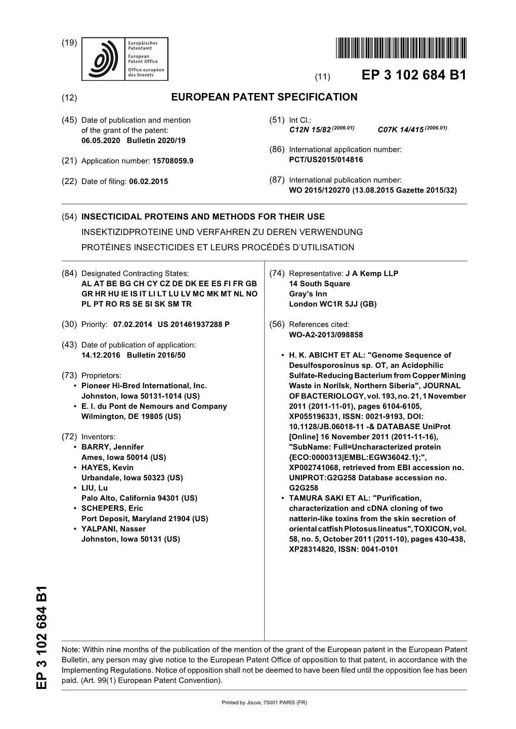 Insecticidal Proteins and Methods for Their Use Insektizidproteine Und Verfahren Zu Deren Verwendung Protéines Insecticides Et Leurs Procédés D’Utilisation