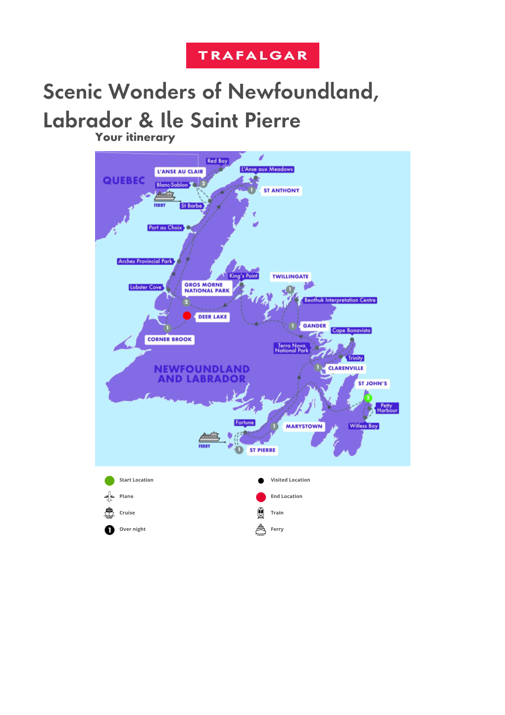 Scenic Wonders of Newfoundland, Labrador & Ile Saint Pierre