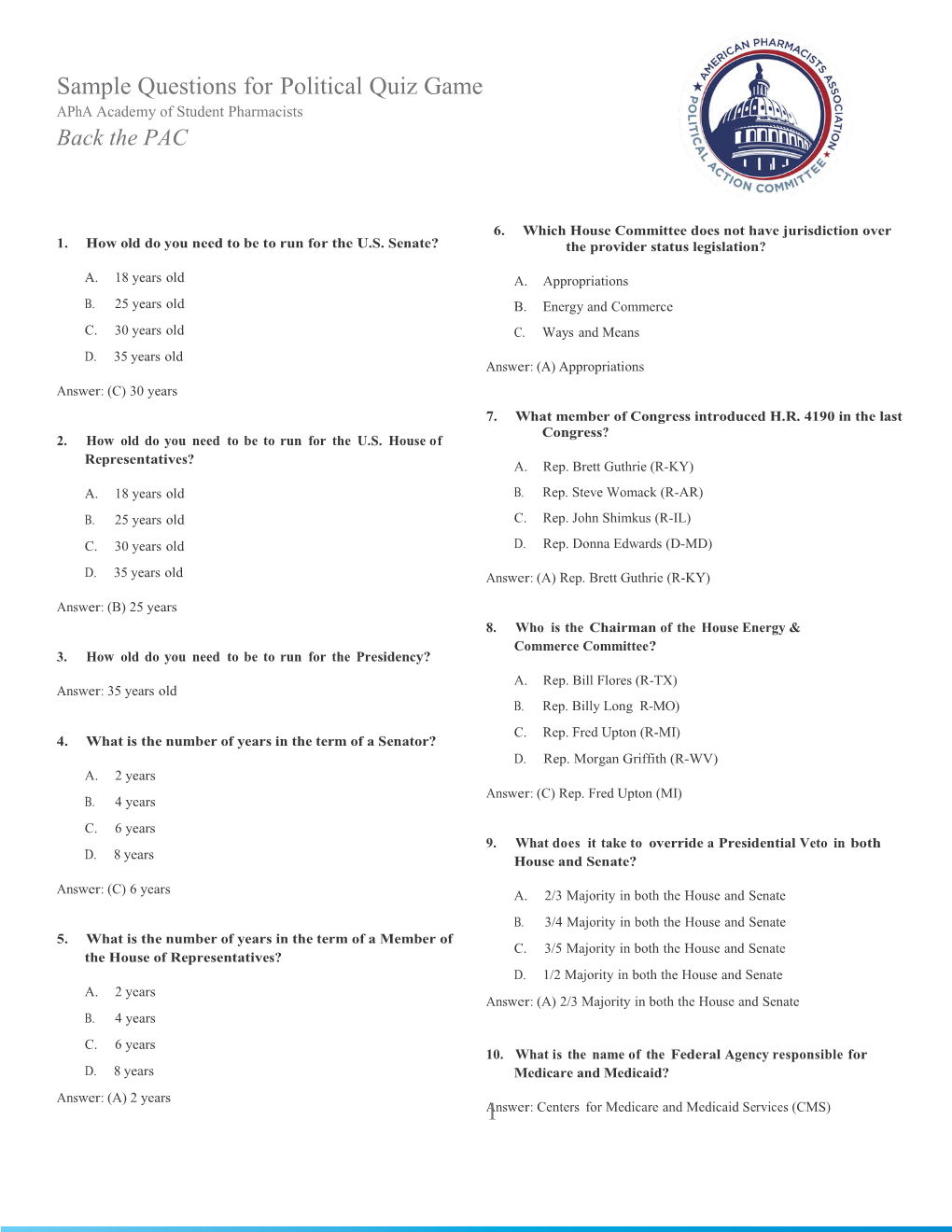 1. How Old Do You Need to Be to Run for the U.S. Senate?