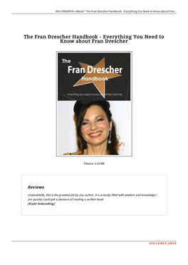 Download Book ^ the Fran Drescher Handbook