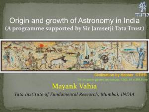 Astronomy and Indian Society