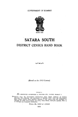 Satara South District Census Hand Book