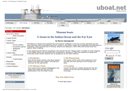 Uboat.Net - U-Boat Operations- the Monsun U-Boats