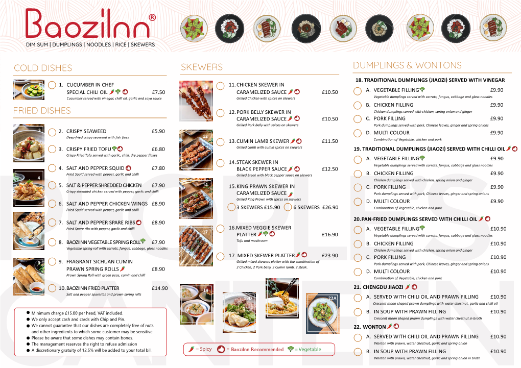 Baoziinn Menu 2020