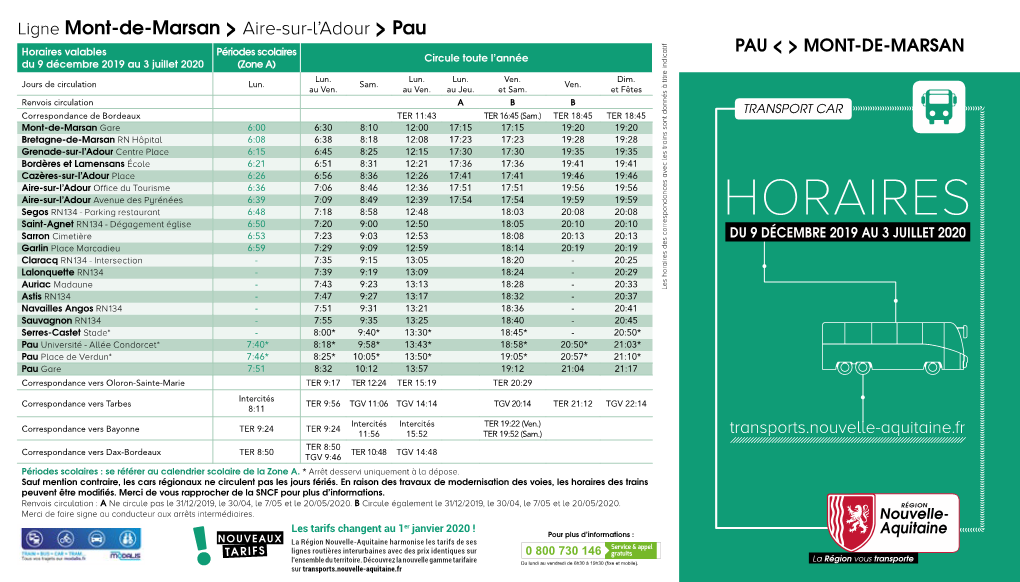 Horaires