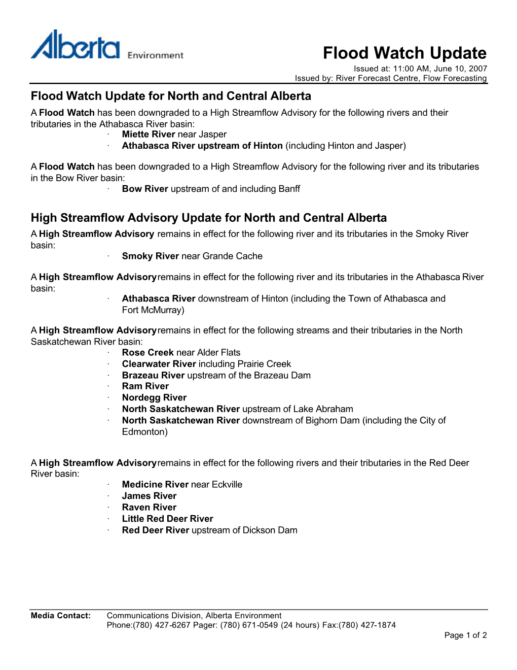 100607 1100 Flood Watch Update Non Core