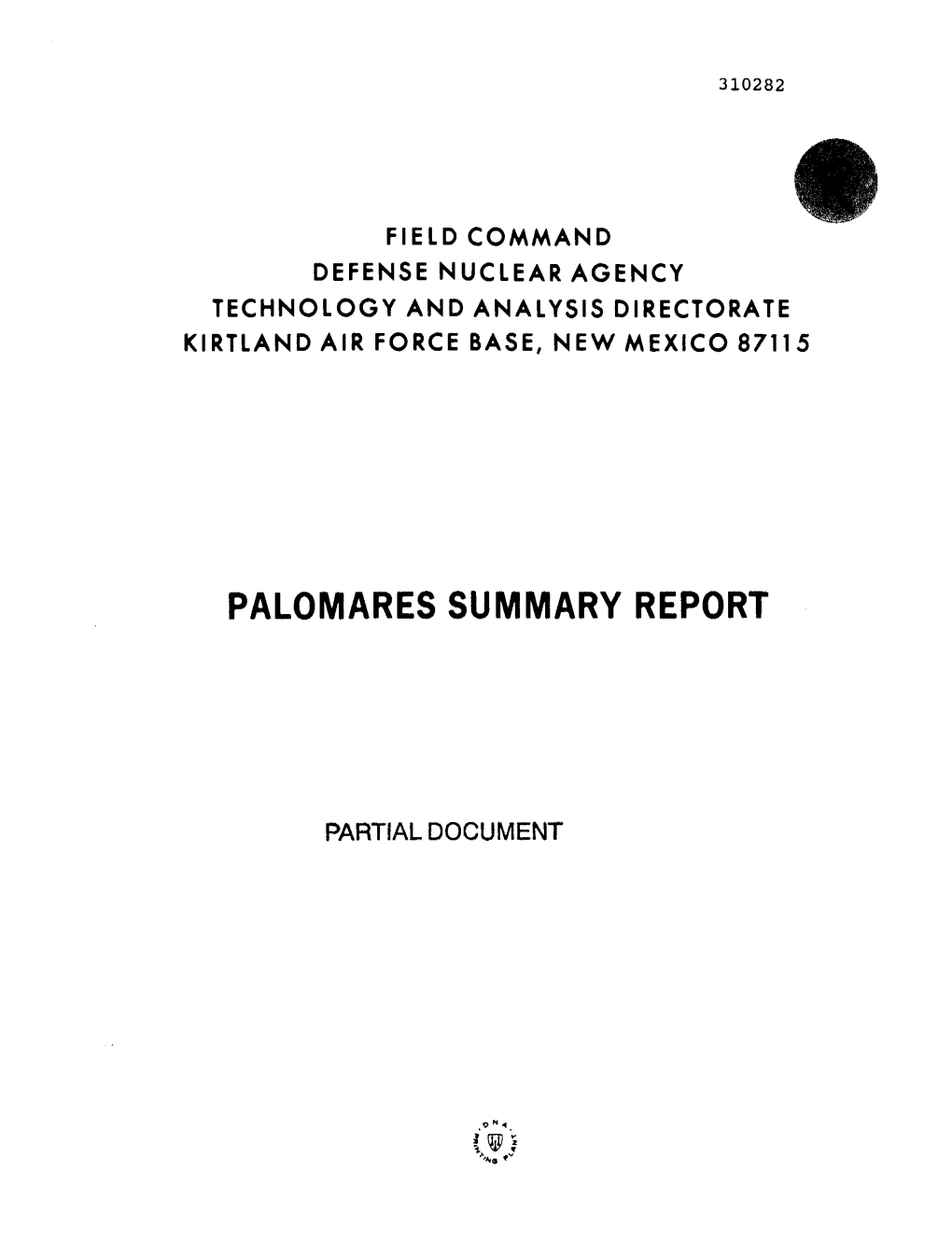 Palomares Summary Report