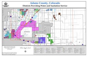 Adams County, Colorado Districts Providing Water and Sanitation Service