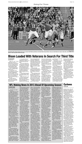 Bison Loaded with Veterans in Search for Third Title